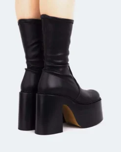 Ankle Boots-L'INTERVALLE Remington Black Leather
