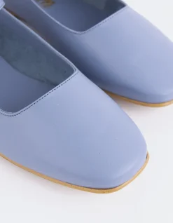 Ballerinas-L'INTERVALLE Reubena Blue Leather