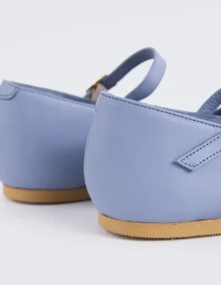 Ballerinas-L'INTERVALLE Reubena Blue Leather