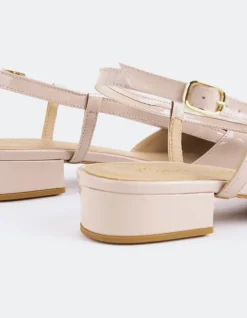 Slingbacks-L'INTERVALLE Rinda Nude Patent Leather