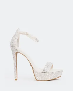 Platform|High Heels-L'INTERVALLE Rinna, Off White Suede/Suède Blanc Cassé