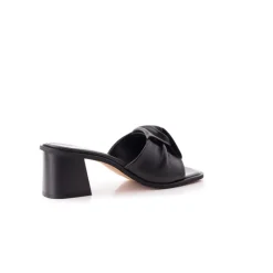 Mid Heels|Mules-L'INTERVALLE Rivoli Black Leather