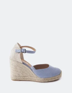 Espadrilles-L'INTERVALLE Roberta Blue Canvas