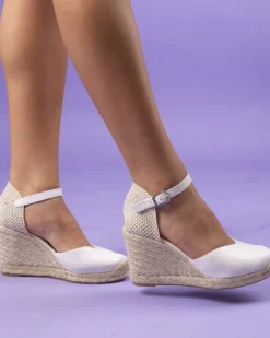 Espadrilles-L'INTERVALLE Roberta Off White Canvas