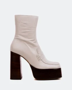 Platform|Ankle Boots-L'INTERVALLE Rodrigo Off White Leather