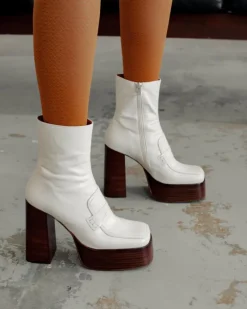 Platform|Ankle Boots-L'INTERVALLE Rodrigo Off White Leather
