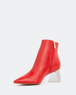 Ankle Boots-L'INTERVALLE Rohi Red Leather