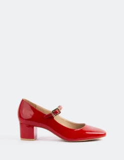 Mary-jane-L'INTERVALLE Rosalba Red Patent