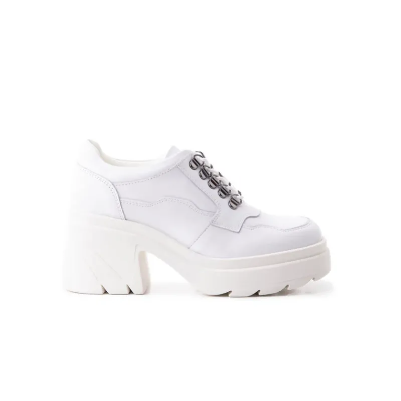 Lace-up-L'INTERVALLE Rowdy White Leather