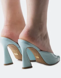 Mules-L'INTERVALLE Rufina Blue Naplack