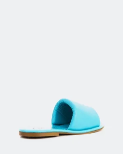 Flats-L'INTERVALLE Rum Blue Leather