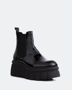 Ankle Boots-L'INTERVALLE Rupert Black Naplack
