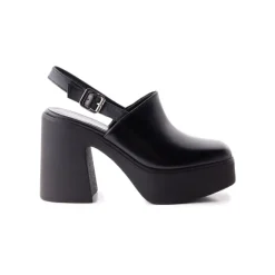 Platforms-L'INTERVALLE Sabazia Black Leather