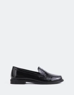 Loafers-L'INTERVALLE Safiya Black Patent