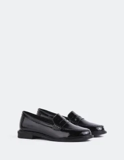 Loafers-L'INTERVALLE Safiya Black Patent