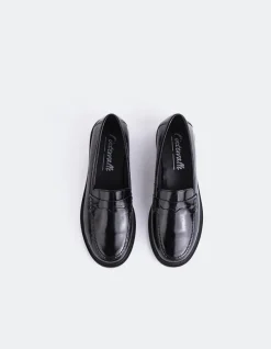Loafers-L'INTERVALLE Safiya Black Patent