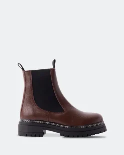 Chelsea|Ankle Boots-L'INTERVALLE Salinas Tan Leather