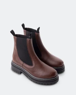 Chelsea|Ankle Boots-L'INTERVALLE Salinas Tan Leather