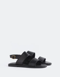 Flats-L'INTERVALLE Sauvestre Black Leather