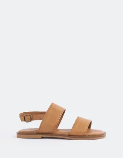 Flats-L'INTERVALLE Sauvestre Tan Leather