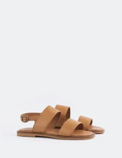 Flats-L'INTERVALLE Sauvestre Tan Leather
