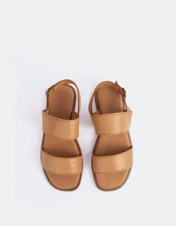 Flats-L'INTERVALLE Sauvestre Tan Leather
