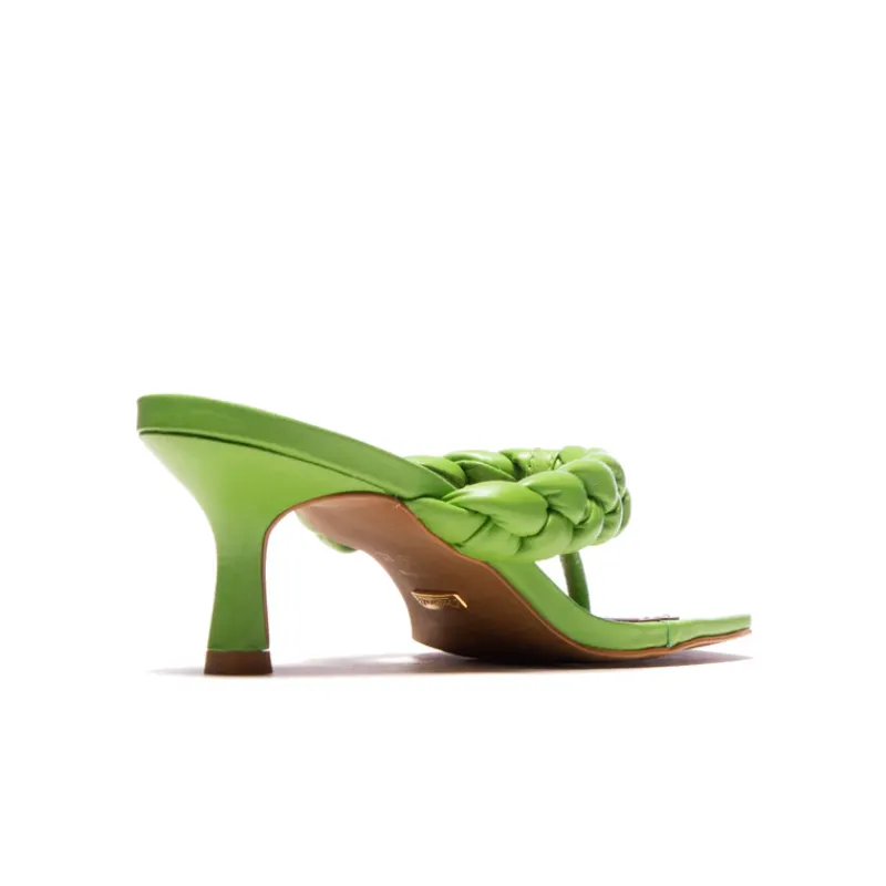 Mid Heels-L'INTERVALLE Saxony Green Leather