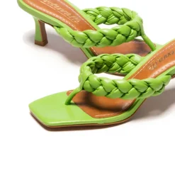 Mid Heels-L'INTERVALLE Saxony Green Leather