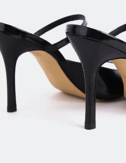 High Heels|Mules-L'INTERVALLE Scilla Black Naplack