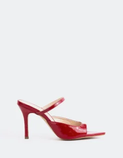 High Heels|Mules-L'INTERVALLE Scilla Red Naplack