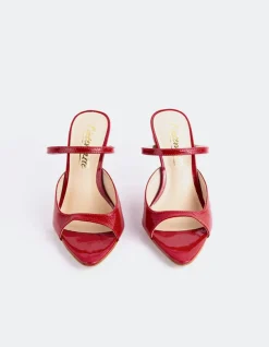 High Heels|Mules-L'INTERVALLE Scilla Red Naplack