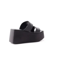 Wedges-L'INTERVALLE Seiko Black Leather