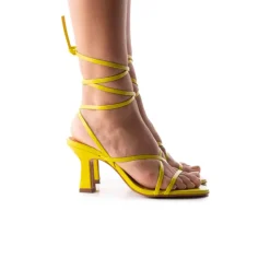 Strappy-L'INTERVALLE Serpa Lime Leather
