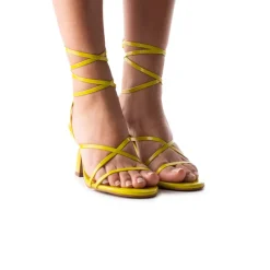 Strappy-L'INTERVALLE Serpa Lime Leather