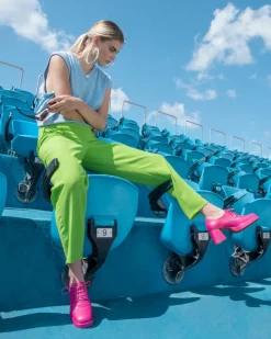 Lace-up-L'INTERVALLE Sevres Fuschia Leather