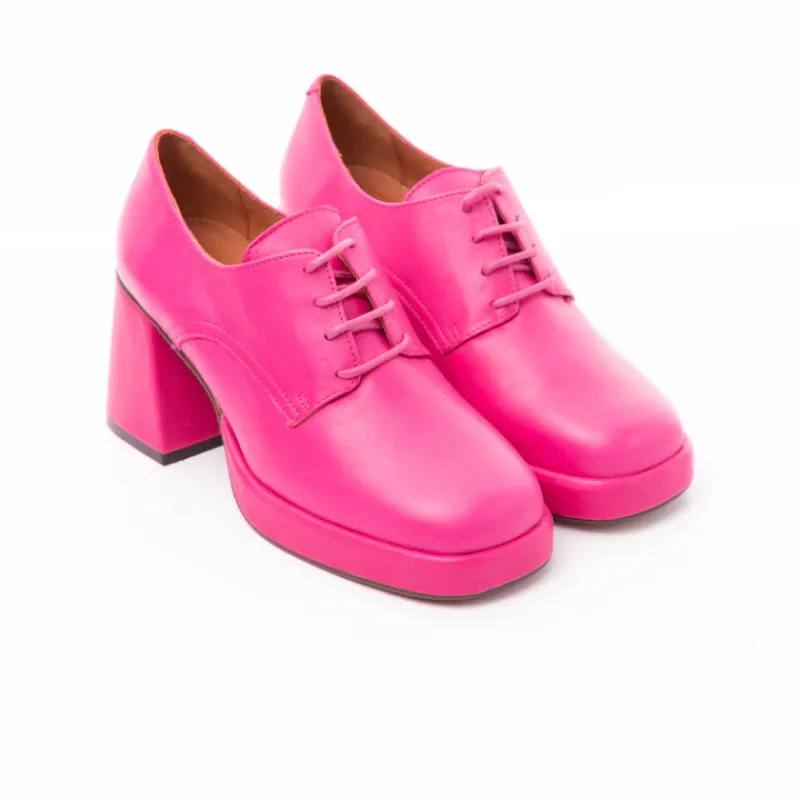 Lace-up-L'INTERVALLE Sevres Fuschia Leather