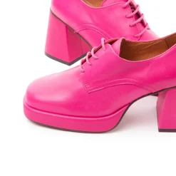 Lace-up-L'INTERVALLE Sevres Fuschia Leather