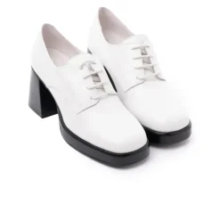 Lace-up-L'INTERVALLE Sevres White Leather