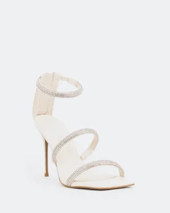 High Heels-L'INTERVALLE Shamari, Off White Leather/Cuir Blanc Cassé