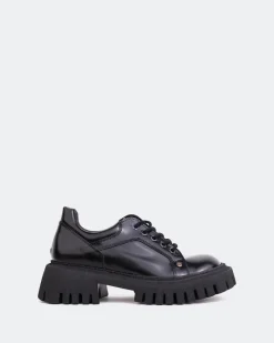Lace-up-L'INTERVALLE Sheeran Black Leather
