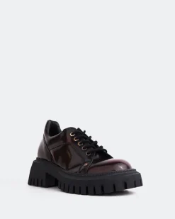 Lace-up-L'INTERVALLE Sheeran Burgundy
