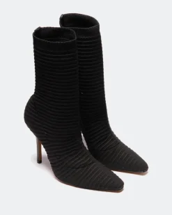 Stretch|Ankle Boots-L'INTERVALLE Sheree Black Knit Stretch