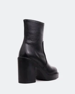 Ankle Boots-L'INTERVALLE Shivers Black Leather