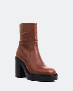 Ankle Boots-L'INTERVALLE Shivers Tan Leather