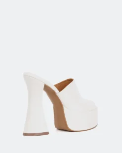 Platform-L'INTERVALLE Shore Off White Leather/Cuir Blanc Cassé