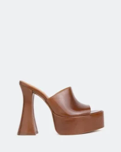 Platform-L'INTERVALLE Shore Tan Leather/Cuir Ocre