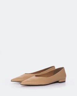 Ballerinas-L'INTERVALLE Shynnis Camel Leather