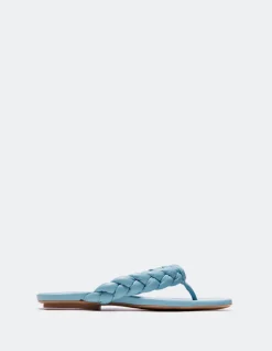 Flats-L'INTERVALLE Sirocco Blue Leather