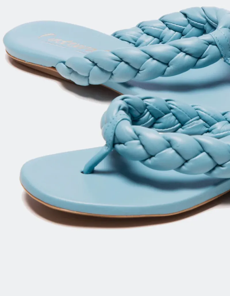 Flats-L'INTERVALLE Sirocco Blue Leather