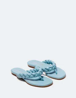 Flats-L'INTERVALLE Sirocco Blue Leather